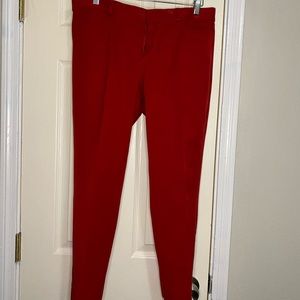 Banana Republic - red cropped dress pants